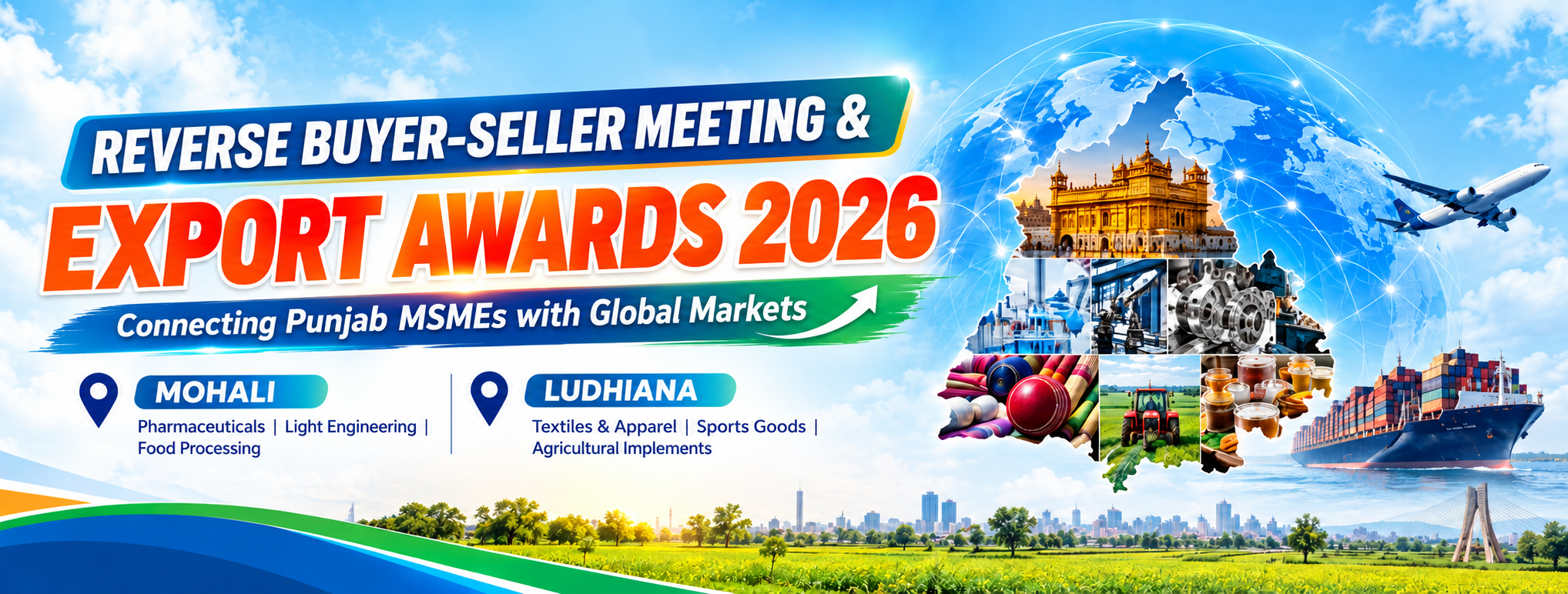 Reverse Buyer–Seller Meeting and Export Awards 2026 — Mohali and Ludhiana
